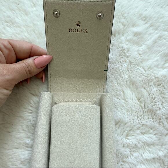 NEW!!! Rolex brown leather watch case with box Authentic - Picture 5 of 7